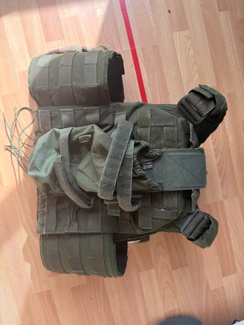 Bild 2 für Warrior Assault Plate Carrier Groen/Od Green + 3 Mag pouches + Dump pouch + Hpa Tank Pouch