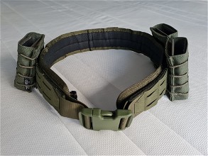 Image for Condor LCS Gun Belt Lasercut Belt OD Green + pouches