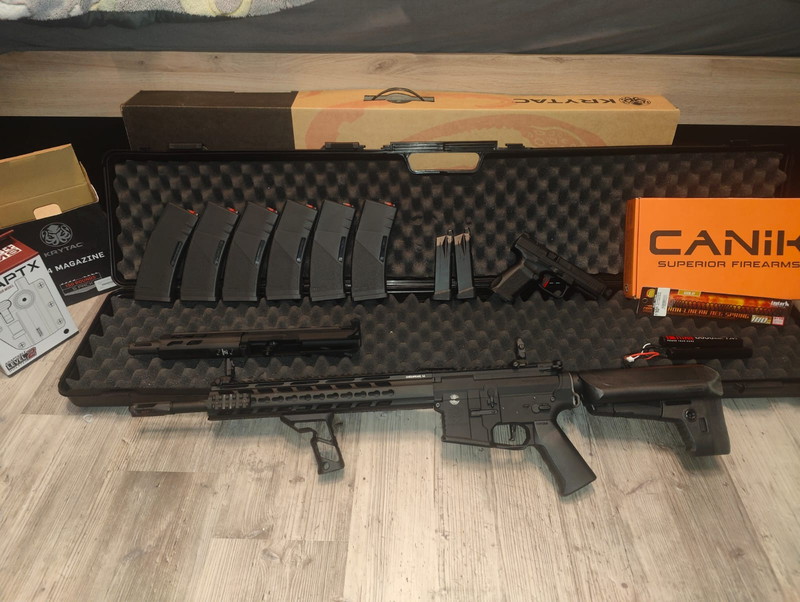 Imagen 1 de Complete Krytac AEG & GBB Set - Nauwelijks Gebruikt (Slechts 3 Skirms!)