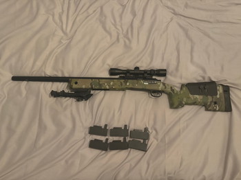 Image 2 pour G&G RK74-E met perun mosfet / Specna arms sniper SA-S02 multicam / shotgun / kapotte replica's