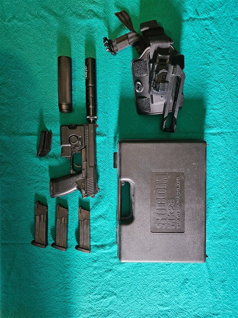 Image 1 for Tokyo Marui MK23 Upgraded + legholster