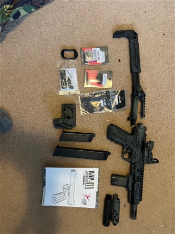 Afbeelding 2 van AAP Action Army Pistol AAP-01 GBB Compleet pakket