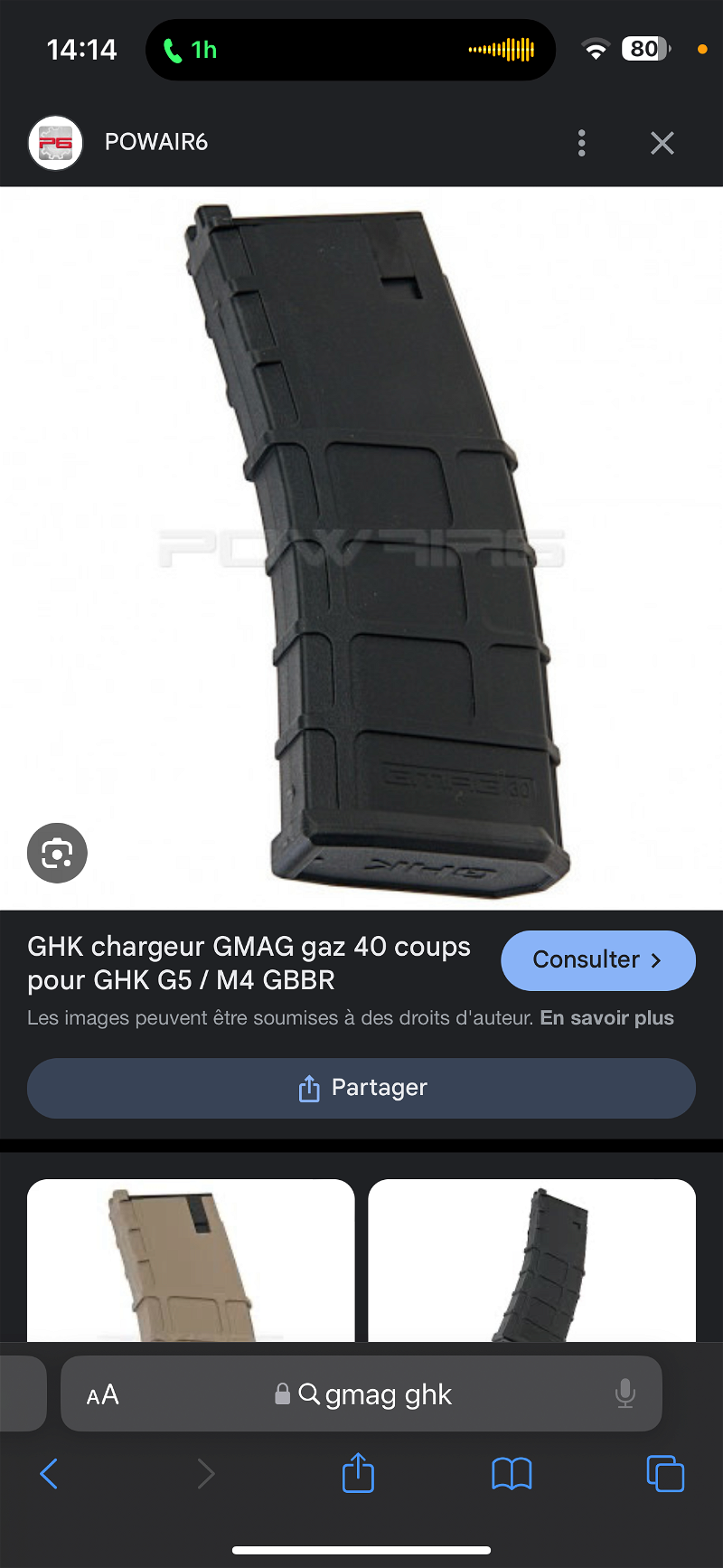 Image 1 for Recherche/looking pour/for ghk gmag for G5