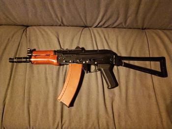 Bild 2 für AK74u D-Boys (echt hout) + 1 hi-cap magazijn