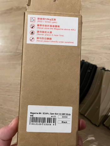 Afbeelding 2 van WE M4 Scar Gbb magazine (goed lezen aub!)