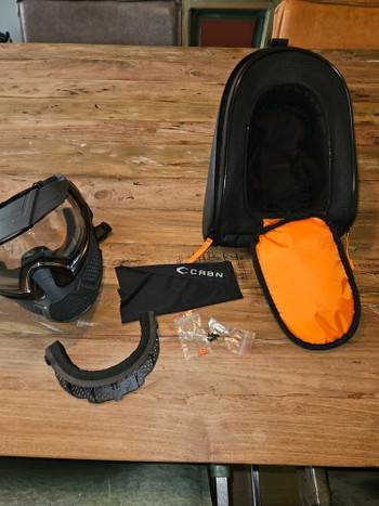 Image 7 for Masker CRBN Goggle Zero SLD Grey  incl storm fan en case
