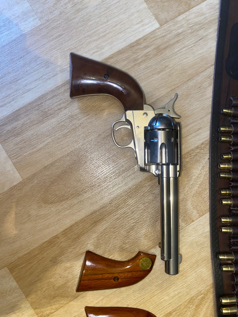 Image 1 pour Colt peacemaker 45 single action met leder western holster