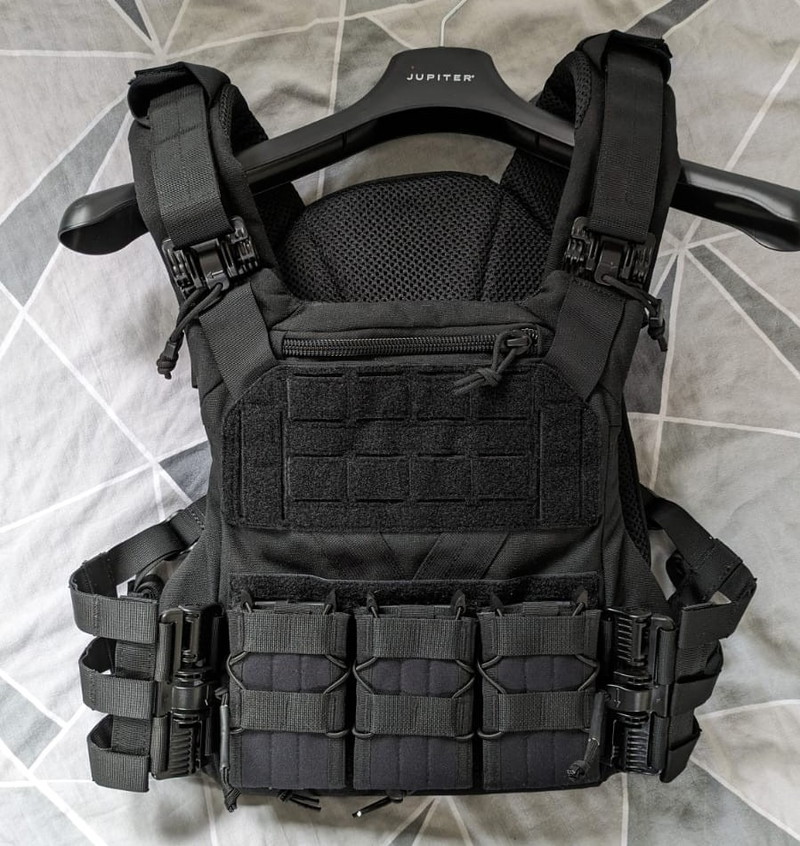 Image 1 pour Agilite | K19 Plate Carrier 3.0 Zwart | Incl drie mag pouches