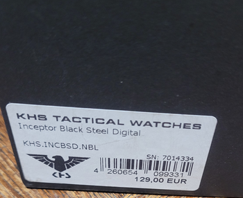 Image 3 pour KHS Tactical Watches, Modell Inceptor Black Steel Digital mit NATO - Armband Schwarz