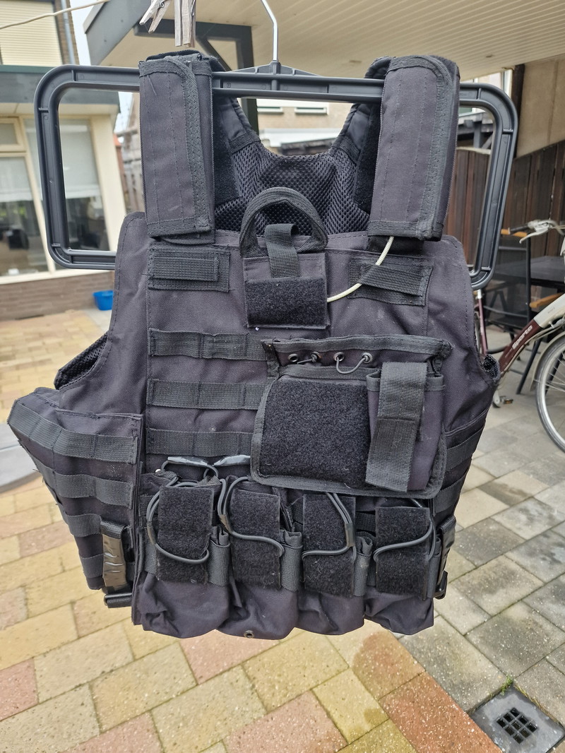 Image 1 for Zwarte plate carrier Mil Tec