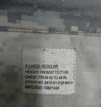 Image 2 for Veste BDU camo ACU