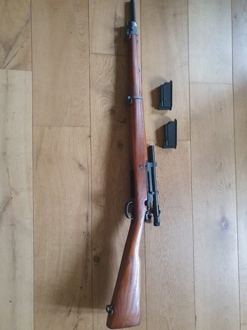 Afbeelding 4 van G&G GM1903 A4 Gas Rifle Met Scope  2 Magazines    WWII