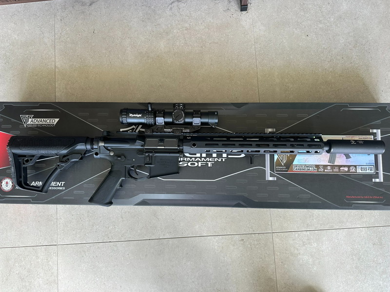 Bild 1 für G&G Knights Armament SR-15 Stoner rifle, Stille DMR Build