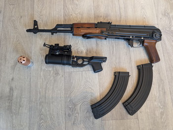 Imagen 2 de Real wood and steel AK | AEG | used | +underbarrel launcher