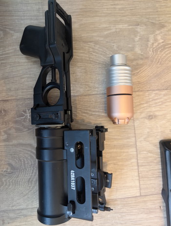 Imagen 4 de Real wood and steel AK | AEG | used | +underbarrel launcher