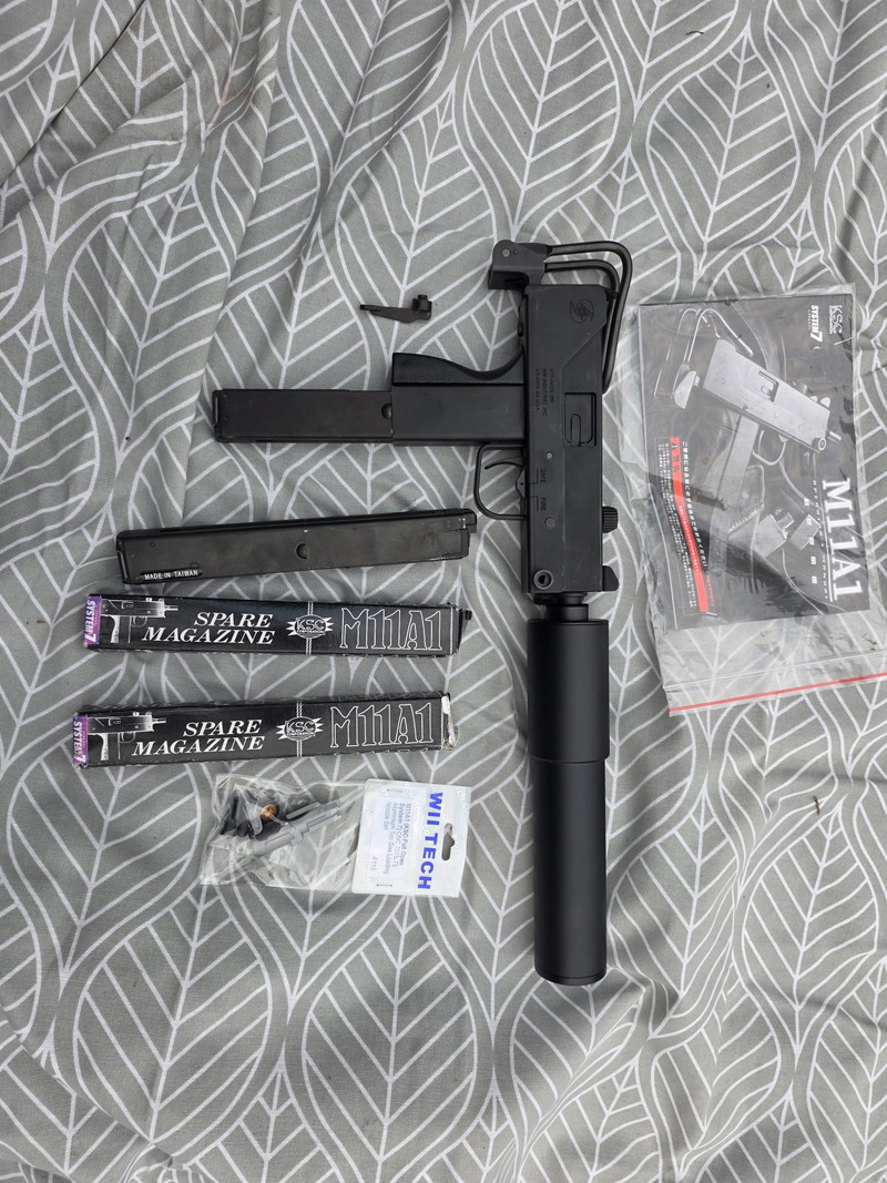 Image 1 for King arms mac 11(steel) , 4 magazines, surpressor, alu nozzle