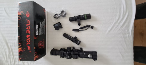 Image for Fire Wolf 1.5-4x30 Scope + Flashlight + Laser