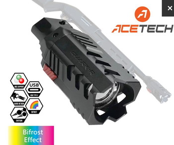 Afbeelding 3 van Full Metal HPA shotgun met Acetech Quark-R Bi-frost tracer unit en M4 shotun adapter