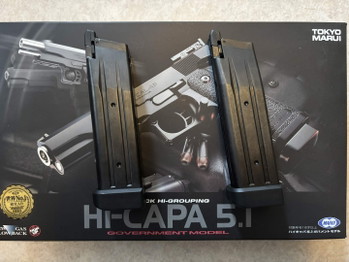 Afbeelding 2 van Tokyo Marui Hi-Capa 5.1 GBB, zwart, stock, 2 magazines