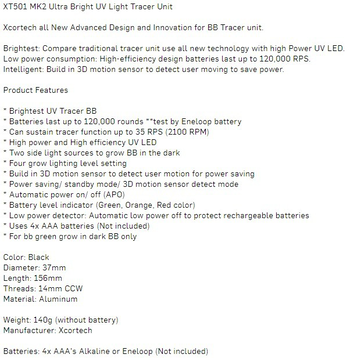 Image 2 for Xcortech XT501 MK2 tracer!