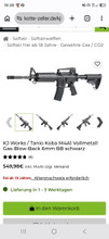 Bild für KJ Works / Tanio Koba M4A1 Vollmetall Gas-Blow-Back 6mm BB schwarz