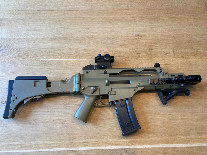 Imagen 1 de G36 replica desert groen met toebehoren