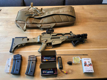 Afbeelding 2 van G36 replica desert groen met toebehoren