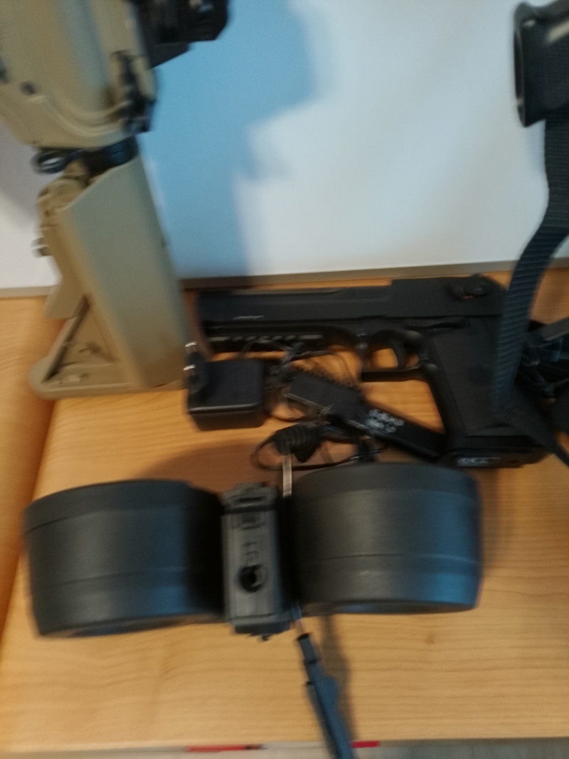 Afbeelding 1 van G&G GR15 RIS Raider XL AEG 6mm BB Desert Tan