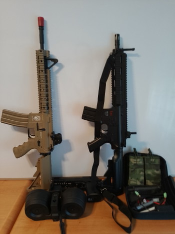 Afbeelding 2 van G&G GR15 RIS Raider XL AEG 6mm BB Desert Tan