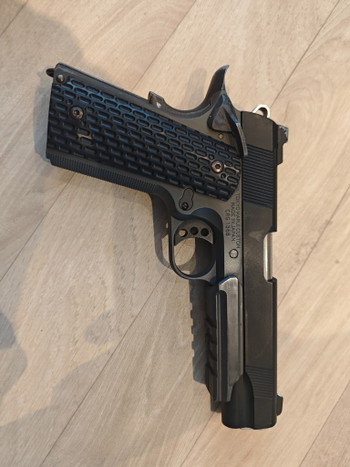 Image 6 for Tokyo Marui Night Warrior 1911 Hi-Kick Gas Blowback Airsoft Pistol