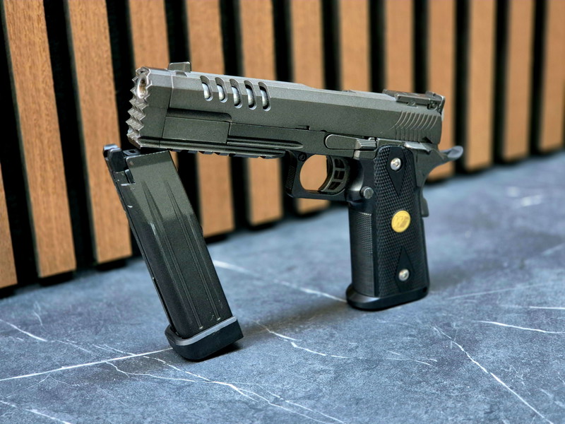Image 1 for Hi-Capa 5.2 K | Pistool | GBB | Full Metal Zwart | WE
