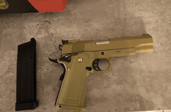 Imagen 2 de GE GAS BLOW BACK 1911 Colt OPS M.R.P. TAN METALL