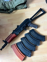 Image for Cyma ak74 full metal and wood.  Battery included.