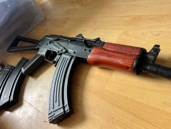 Image 4 for Cyma ak74 full metal and wood.  Battery included.