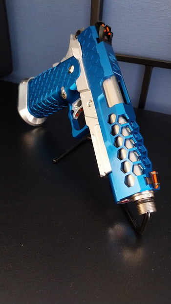 Afbeelding 4 van Full Custom Hi-Capa 4.3 AM | GSB | EDGE | Blauw/Zilver