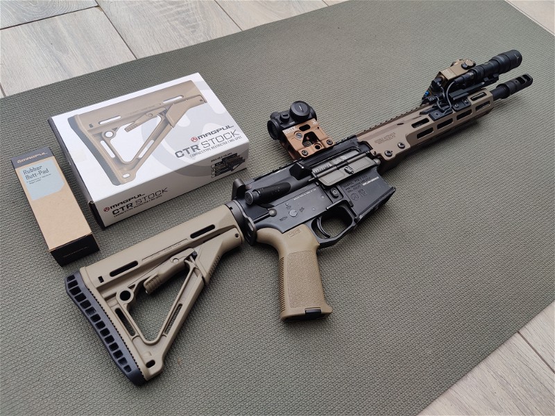 Image 1 for Magpul CTR Stock FDE + Enhanced Buttpad