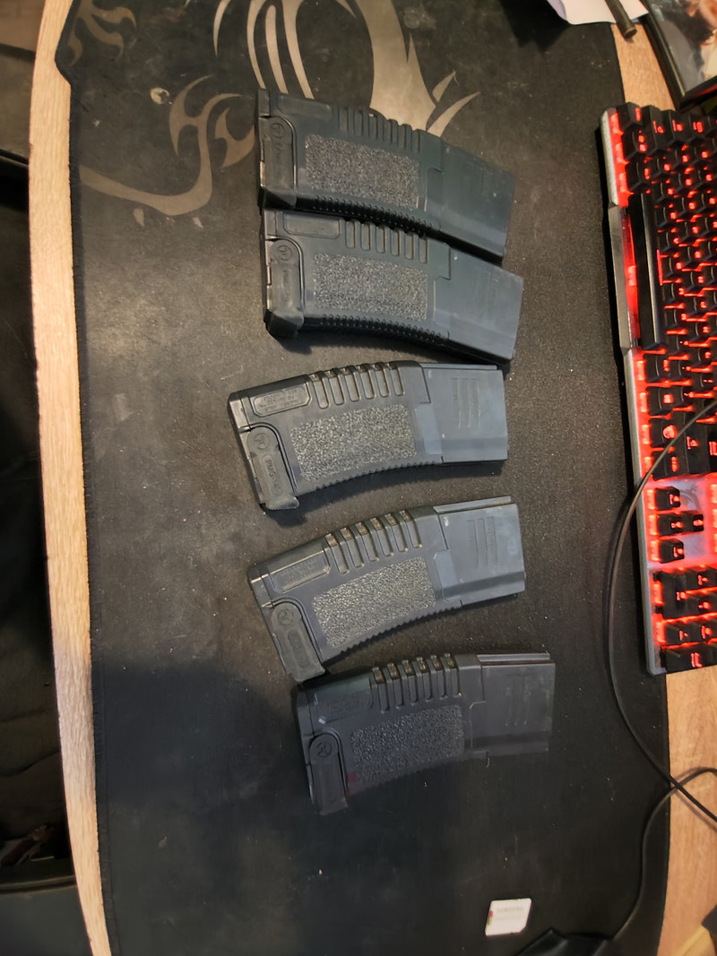 Image 1 for 5x M4 Ares amoeba 140 midcap magazijnen