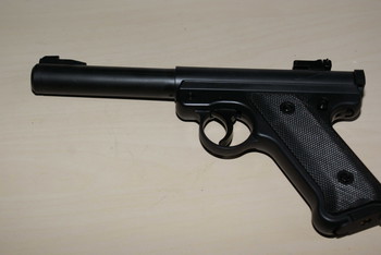 Image 4 pour Pistolet Ruger MK1 KJW ASG Gaz (KJ Works) - Noir with hopup