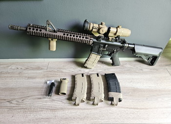Image 9 for GHK M4A1 RIS II FSP + 4 mags + scopes + NPAS
