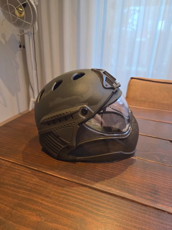 Image 2 for WARQ FULL FACE HELMET GROEN inclusief reserve vizier