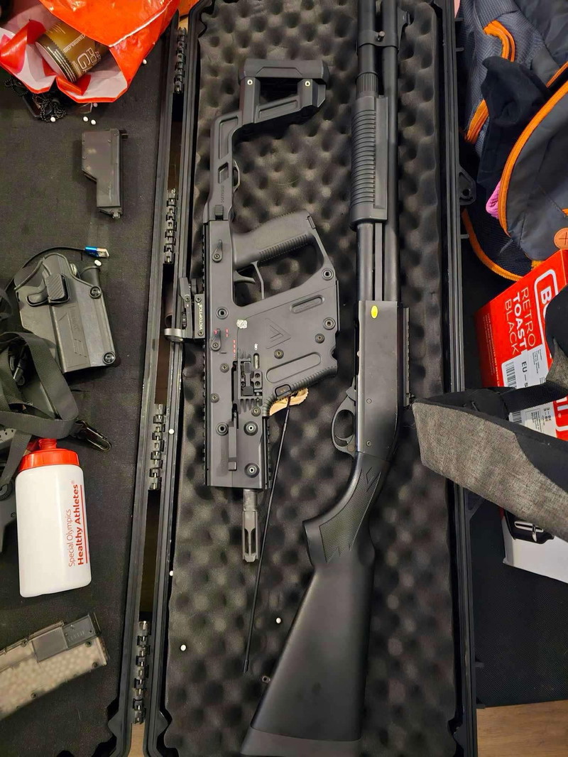 Image 1 pour Krytac kriss vector met accessories + m80 shotgun met veel accessories, niets appart verkopen