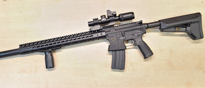 Imagen 1 de AR15 M4 GBB MK18  Gun in TTi Style John Wick JW2 Gun Full Metall mit LPVO Optic