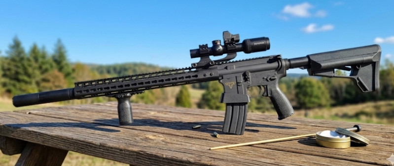 Image 1 for AR15 M4 GBB MK18  Gun in TTi Style John Wick JW2 Gun Full Metall mit LPVO Optic
