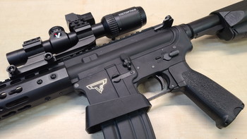 Image 4 for Custom tuning AR15 M4 GBB MK18  Gun in TTi Style John Wick JW2 Gun Full Metall mit LPVO Optic