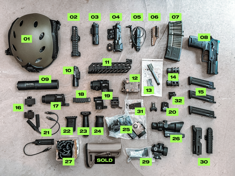 Image 1 for Diverse accessoires, helm & gbb