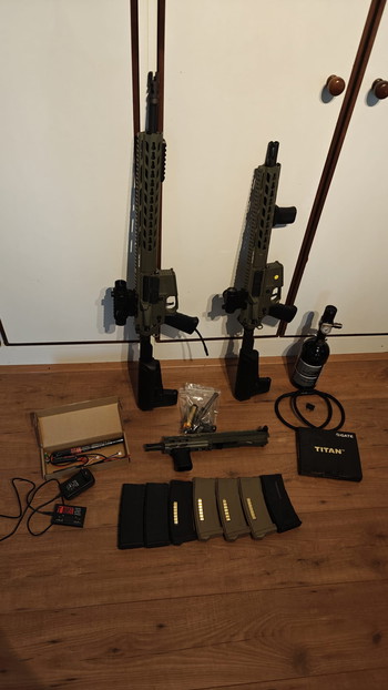 Image 2 for Unieke Krytac Trident Mk2 set met 2 lowers zowel AEG als HPA en 3 uppers