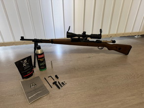 Afbeelding van Double Bell Karabiner 98K Gas Bolt-Action Gewehr mit Hülsenauswurf Echtholz-Version