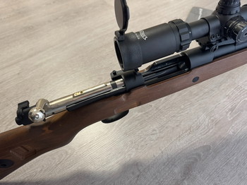 Afbeelding 3 van Double Bell Karabiner 98K Gas Bolt-Action Gewehr mit Hülsenauswurf Echtholz-Version