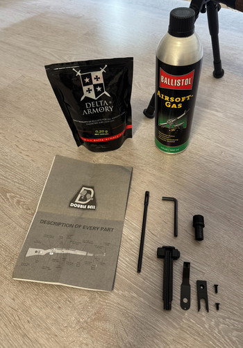 Afbeelding 5 van Double Bell Karabiner 98K Gas Bolt-Action Gewehr mit Hülsenauswurf Echtholz-Version