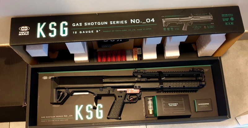 Image 1 for SPLINTERNIEUWE KSG shotgun (nog in de doos ) Tokyo Marui